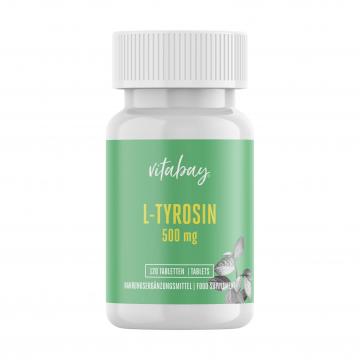 Supliment alimentar Vitabay L-Tyrosine (L-Tirozina), 500 mg de la Krill Oil Impex Srl