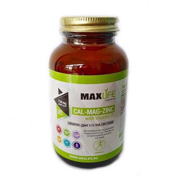 Supliment alimentar MAXLife Calciu-Mg-Zinc cu Vitamina D de la Krill Oil Impex Srl