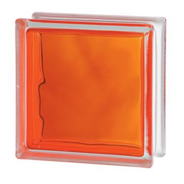 Caramida de sticla portocalie pentru interior