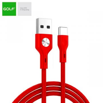 Cablu USB date si incarcare Golf GC-60t rosu de la Sirius Distribution Srl
