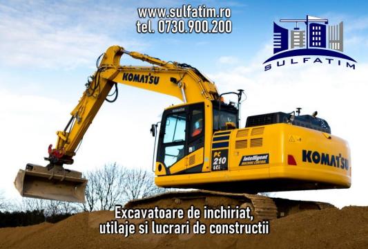 Inchiriere excavator si alte utilaje pentru constructii de la Sulfatim Srl Timisoara