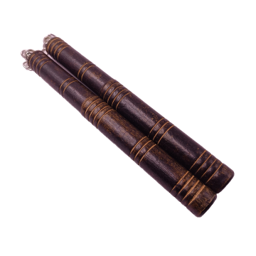 Nunceag de lemn cu prindere lant, 24 cm, maro