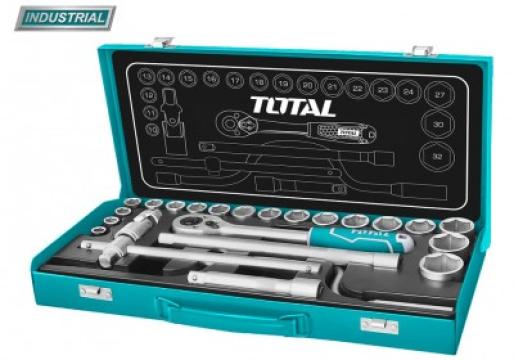 Trusa tubulare profesionala 1/2", 10-32 mm Total THT141253 de la Full Shop Tools Srl