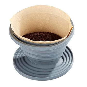 Suport filtru de cafea pliabil din silicon, Happymax