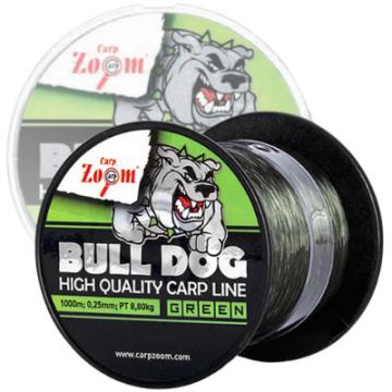 Fir Carp Zoom Bull-Dog Carp Line, Dark Green, 1000m