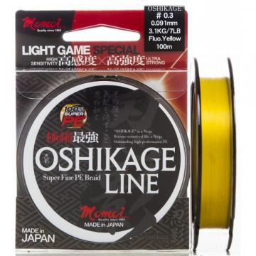 Fir textil Momoi Oshikage, Fluo Yellow, 100m de la Pescar Expert