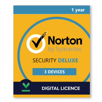 Licenta Norton Security Deluxe 3 dispozitive, 1 an de la Digital Content Distribution LTD