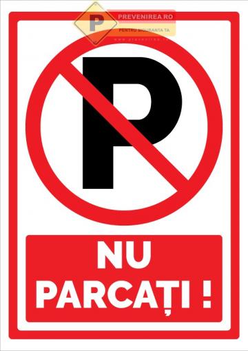 Indicatoare pentru interzicerea parcari