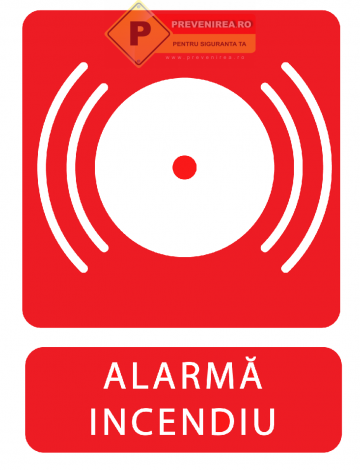 Indicator alarma de incendiu