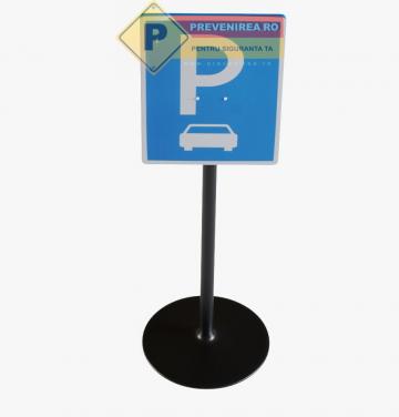 Indicator cu suport pentru parcare