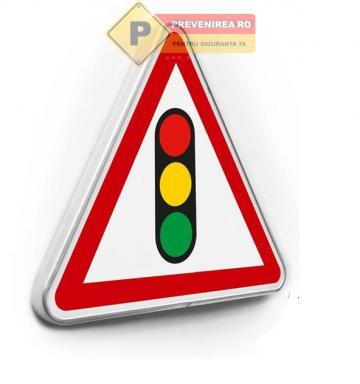 Indicator de avertizare semaforul