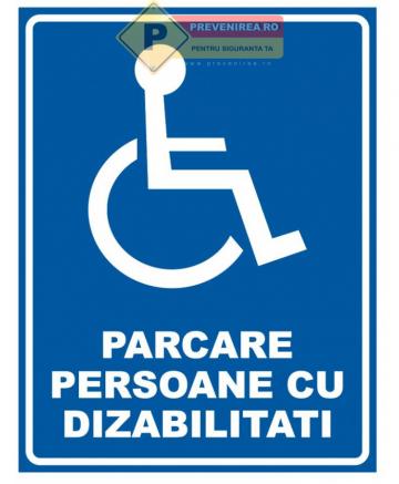 Indicator parcari persoane cu dizabiliti