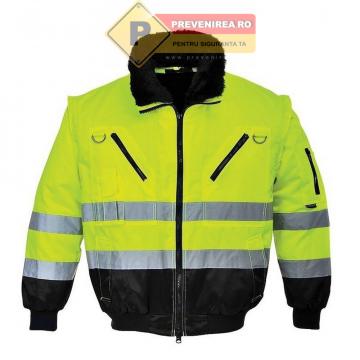 Jacheta reflectorizanta pentru iarna scurta de la Prevenirea Pentru Siguranta Ta G.i. Srl