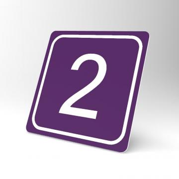 Placuta 2 personalizata violet de la Prevenirea Pentru Siguranta Ta G.i. Srl