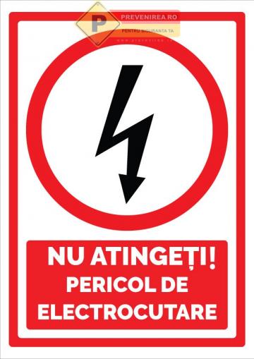 Semn nu atinge pericol de electrocutare