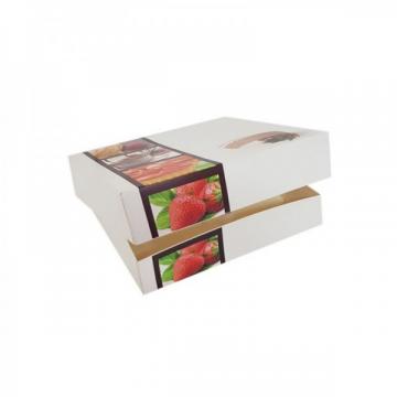 Cutii mini prajituri, design fursecuri, 20*20*8 cm (25buc) de la Practic Online Packaging Srl