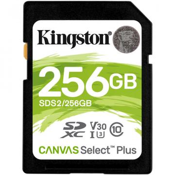 Card de memorie SD Kingston Canvas Select Plus, 256GB