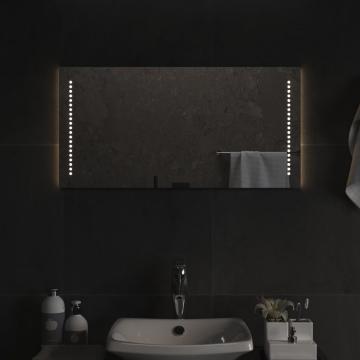 Oglinda de baie cu LED, 80x40 cm