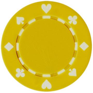 Jeton poker Suit 11.5g - Culoare Galben de la Chess Events Srl