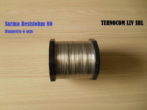 Sarma Resistohm 80 diametru 6 mm de la Tehnocom Liv Rezistente Electrice, Etansari Mecanice