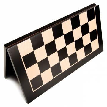 Tabla sah lemn pliabila - inlaid negru artar, 54x54 cm de la Chess Events Srl