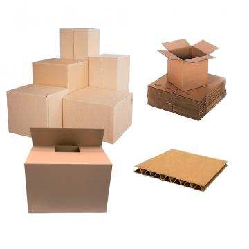 Cutii pliate din carton, 450 x 320 x 300 mm, 10 bucati/set de la Sanito Distribution Srl
