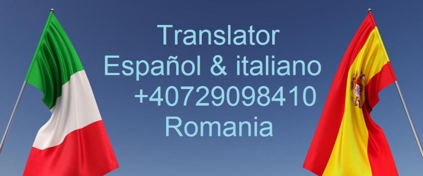 Servicii traducator spaniola-romana & italiana-romana