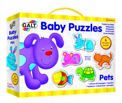 Joc Baby Puzzle: Animale de companie (2 piese)