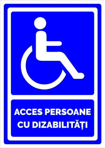 Indicator pentru acces persoanelor cu dizabilitati