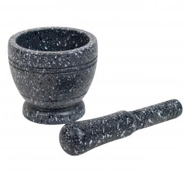 Mojar de plastic 11x10 cm, negru, efect granit de la Plasma Trade Srl (happymax.ro)