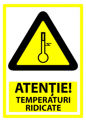 Indicator atentie temperaturi ridicate de la Prevenirea Pentru Siguranta Ta G.i. Srl