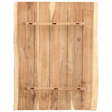 Blat de masa, 60x(50-60)x3,8 cm, lemn masiv de acacia de la VidaXL