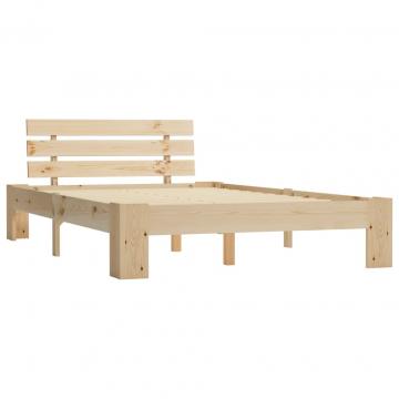 Cadru de pat, 140 x 200 cm, lemn masiv de pin de la VidaXL