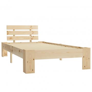 Cadru de pat, 90 x 200 cm, lemn masiv de pin de la VidaXL