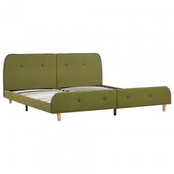 Cadru de pat, verde, 180 x 200 cm, material textil de la VidaXL