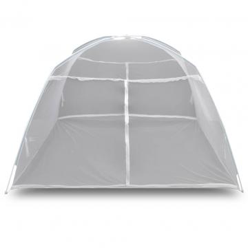 Cort camping, alb, 200x180x150 cm, fibra de sticla de la VidaXL