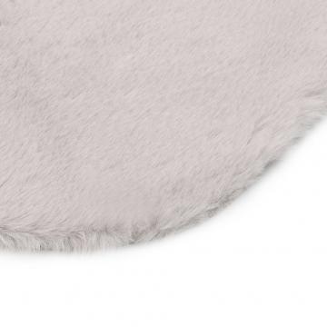 Covor, gri, 65x95 cm, blana de iepure ecologica