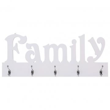 Cuier de perete Family, 74 x 29,5 cm de la VidaXL