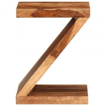 Masa laterala in forma de Z, lemn masiv de sheesham