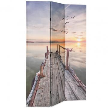 Paravan de camera pliabil, 120 x 170 cm, imprimeu lac de la VidaXL