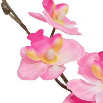 Planta artificiala orhidee cu ghiveci, 30 cm, roz