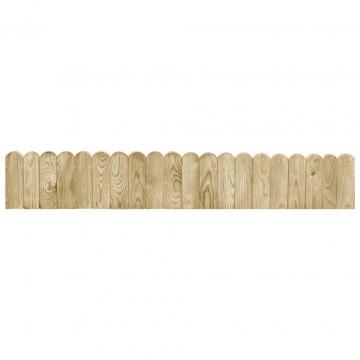 Role de bordura, 3 buc., 120 cm, lemn de pin tratat de la VidaXL