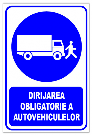 Indicator dirijarea obligatorie a autovehiculelor