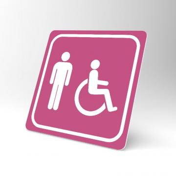 Placuta roz pentru wc barbati cu handicap