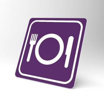Placuta violet pentru restaurant