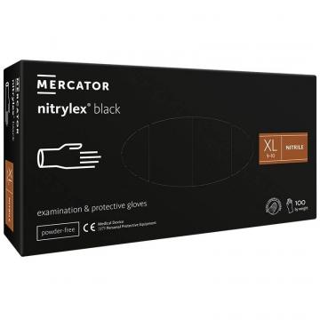 Manusi nitril negre Mercator Nitrylex XL de la Geoterm Office Group Srl