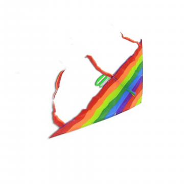 Zmeu multicolor, curcubeu, deltaplan, 100 x 120 cm de la Dali Mag Online Srl