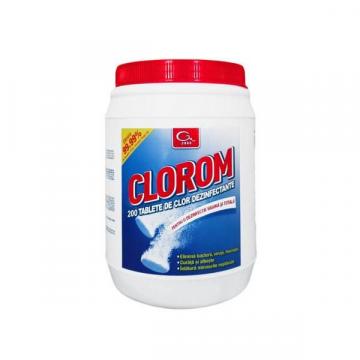 Dezinfectant clorigen de uz general Clorom, 200 tablete de la Moaryarty Home Srl