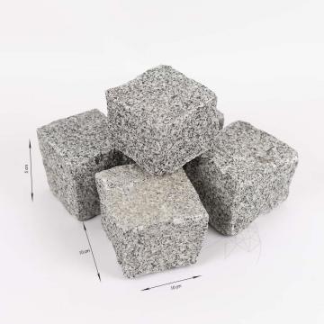 Piatra cubica granit Bianco Sardo Natur 10 x 10 x 5 cm