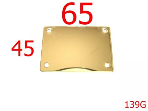 Placuta 65x45 Gold 65x45 mm gold U21 139G